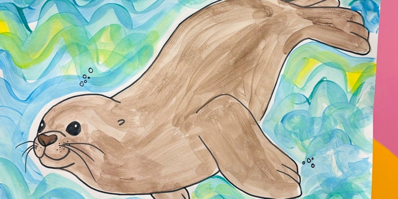 Sea Lion Painting