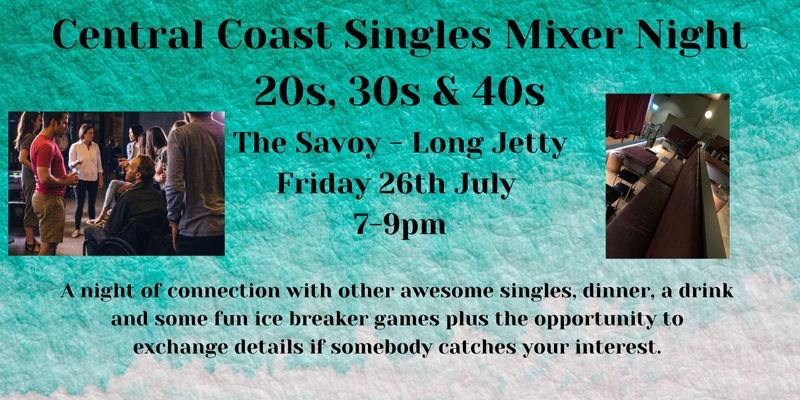 Central Coast 20s, 30s & 40s Singles Mixer Night 