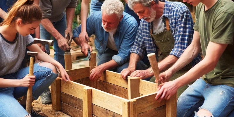 Planter Box build from recycled timber