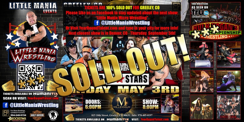 Greeley, CO -- Micro-Wresting All * Stars: Little Mania Rips Through the Ring!