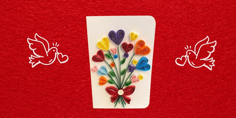 Paper Quilling Valentine Card