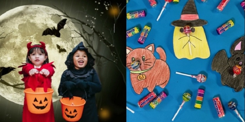 Halloween Photo Booth & Lollipop Holder