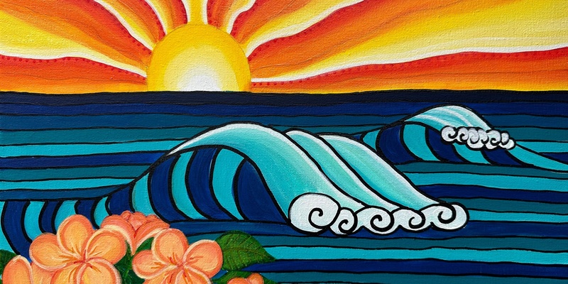 Retro Surf~Paint & Sip_July