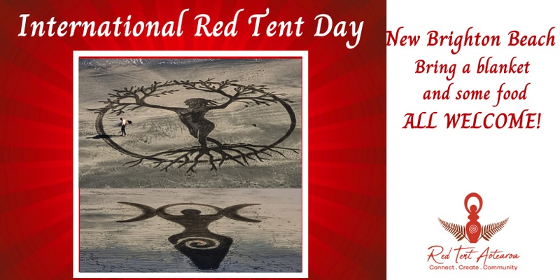 International Red Tent Day- Picnic on the beach