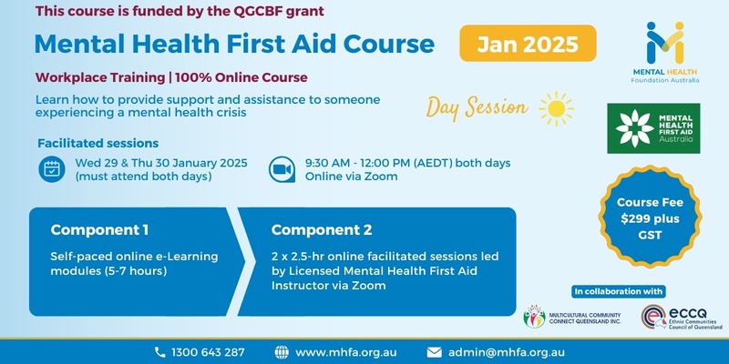 Online Mental Health First Aid Course - January 2025 (Morning sessions) (3)