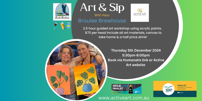 Art & Sip with Ness from Active Art 