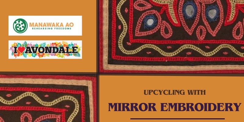 Upcycling with Mirror embroidery 