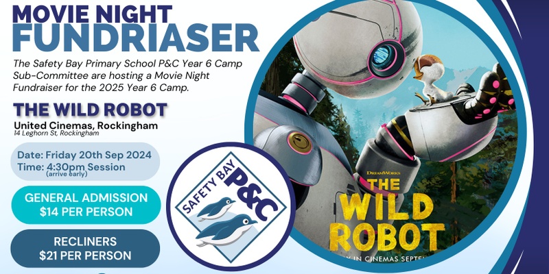 Movie Night Fundraiser - The Wild Robot