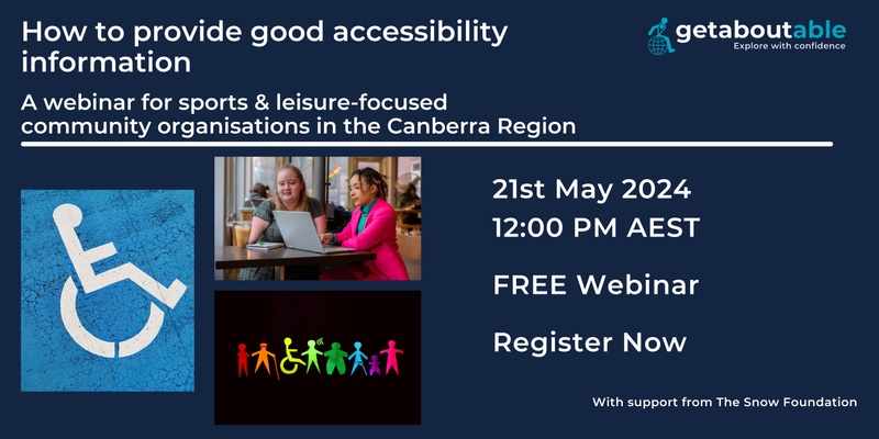 How to provide good accessibility information as a Leisure & Sports Community Organisation
