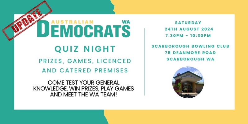 WA Australian Democrats - Quiz Night 2024