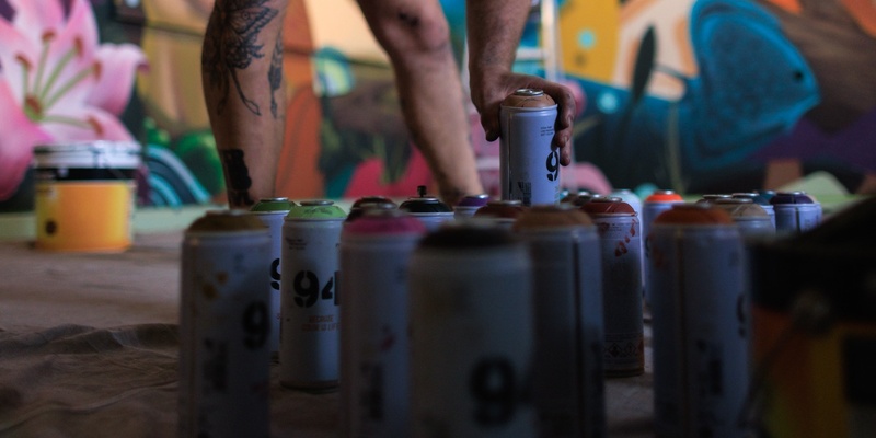 Spray & Sip: Adults Aerosol Graffiti Workshop