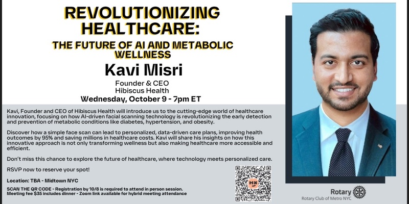 Join RCMNYC on October 9th for an insightful session on "Healthcare Innovation"