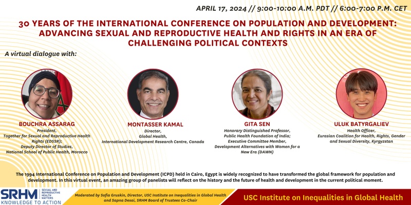 30 Years of the International Conference on Population and Development: Advancing Sexual and Reproductive Health and Rights in an Era of Challenging Political Contexts