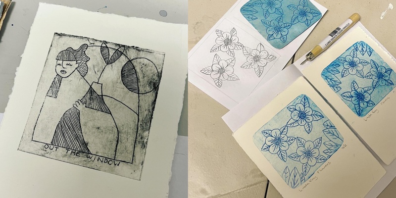 Printmaking for Beginners: Milk Carton Printing with Emilie