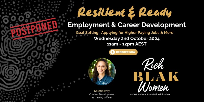 Rich Blak Women Resilient & Ready - Employment & Career Development