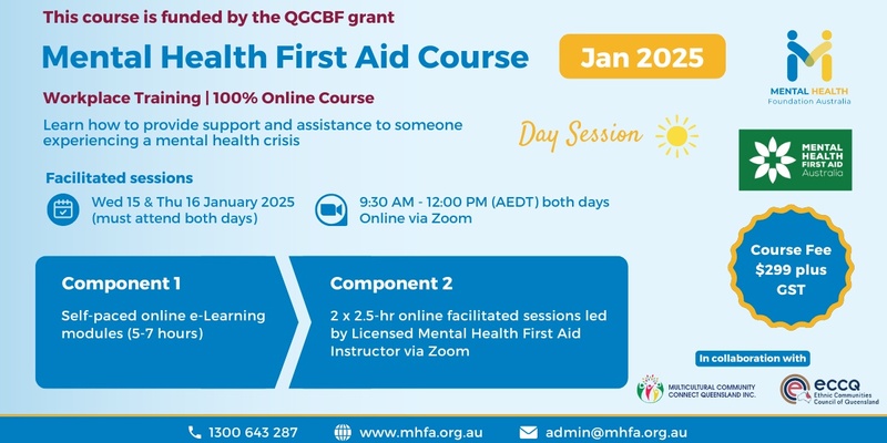 Online Mental Health First Aid Course - January 2025 (Morning sessions) (1)