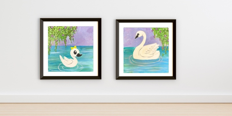 Swan Lake Instructed Partner Painting Event