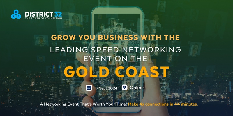 Gold Coast's Leading Speed Networking Event – Online – Tue 17 Sep