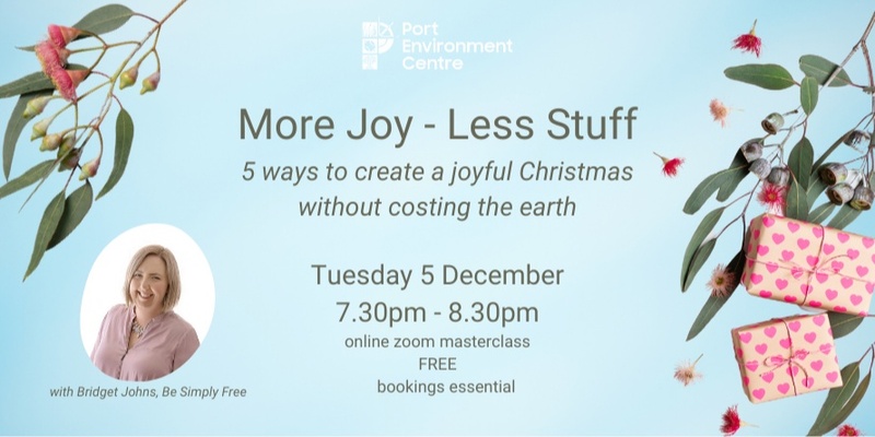 More joy - Less stuff Christmas 2023