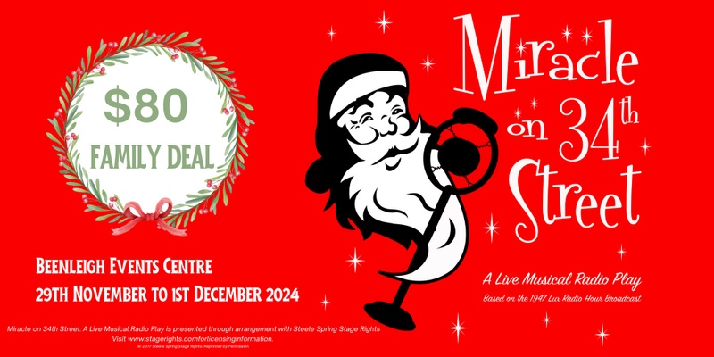 Miracle on 34th Street: A Live Musical Radio Play