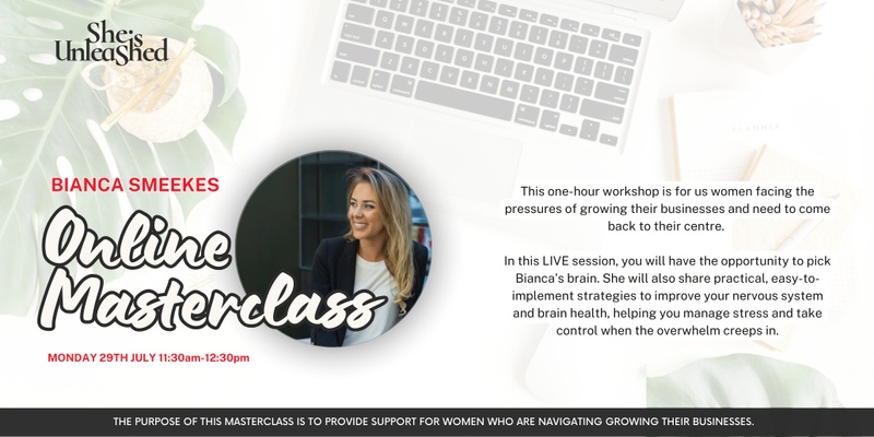 Improve Your Nervous System & Brain Health Masterclass with Bianca Smeekes | LIVE ONLINE | SIU EXCLUSIVE