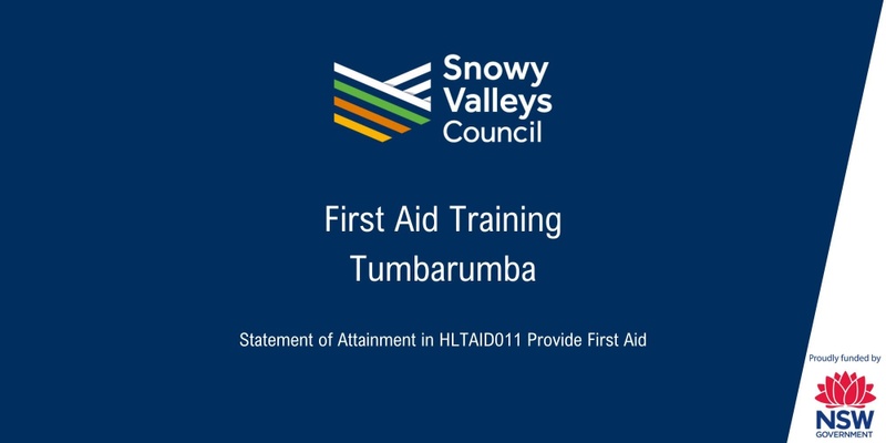 First Aid Training - Tumbarumba