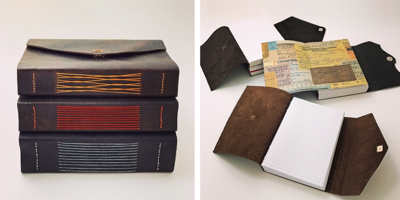 Wrap-around Leather Journal Bookbinding Workshop 