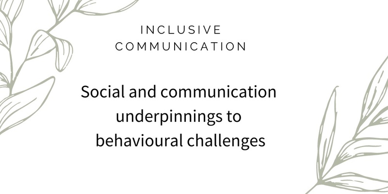 Social and communication underpinnings to behaviour