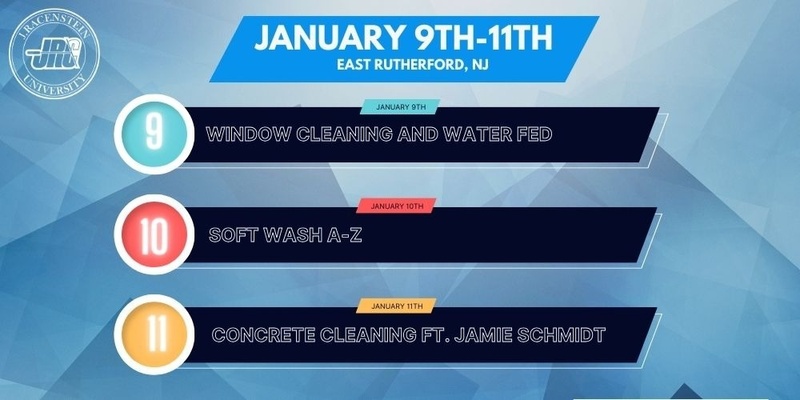 January 9th-11th: Window Cleaning & Soft Washing, Concrete Cleaning