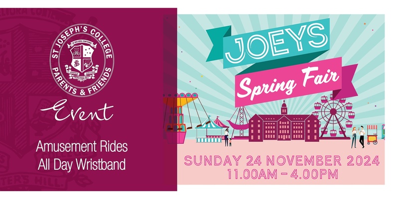 2024 Joeys Spring Fair - Amusement Rides All Day Wristbands