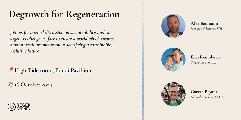 Degrowth for Regeneration [Regen Waverley]