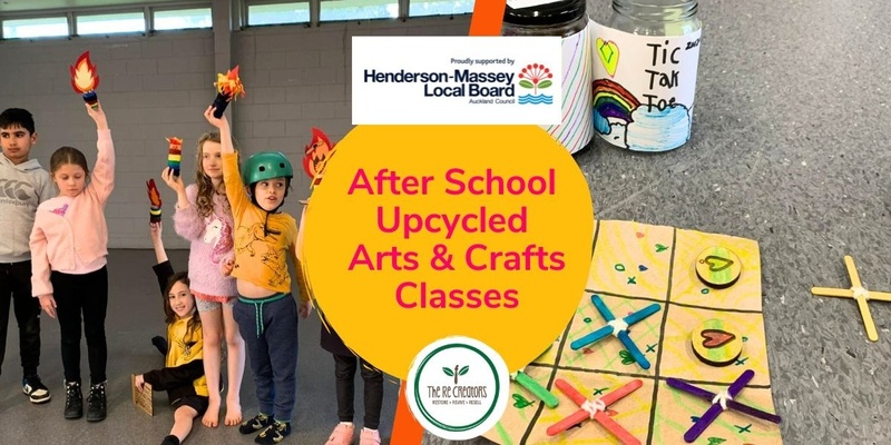 Upcycled Arts and Crafts After School Class, Te Atatu South Community Centre, 2024 Term 4 (10 weeks), Thursdays, 17 Oct to 19 Dec, 3.15pm - 5.15pm 