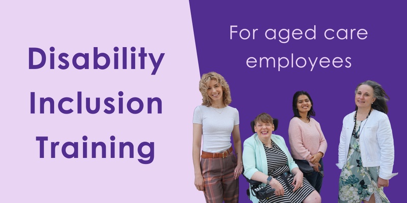 JFA Purple Orange - FREE Disability Inclusion Training for Aged Care Organisations