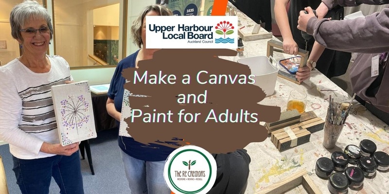 Make a Canvas and Paint for adults, Albany Village Library, Saturday 3 August, 2pm 4pm