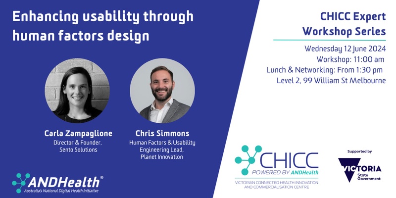 CHICC Expert Workshop: Enhancing Usability Through Human Factors Design 
