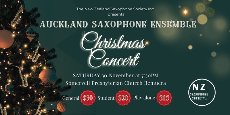 Auckland Saxophone Ensemble - Christmas Concert 