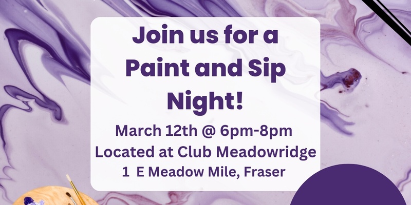 Paint and Sip Event 