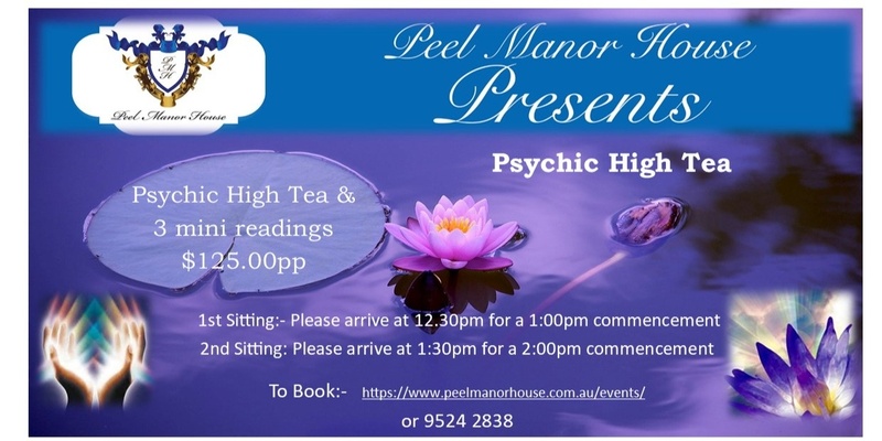 Psychic High Tea Sunday 10th November - 12.30pm Sitting