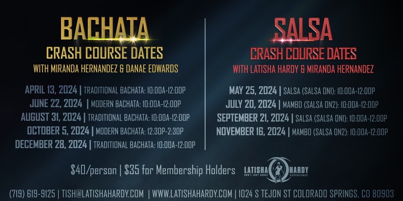 LHDC Salsa & Bachata Crash Courses!