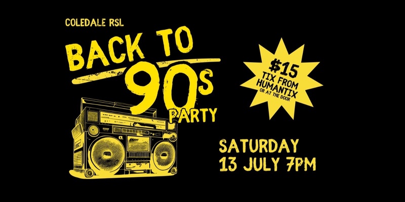 Back to the 90’s Party
