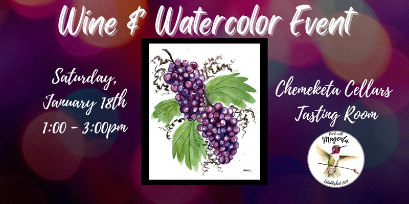 New Year Wine & Watercolor at Chemeketa Cellars