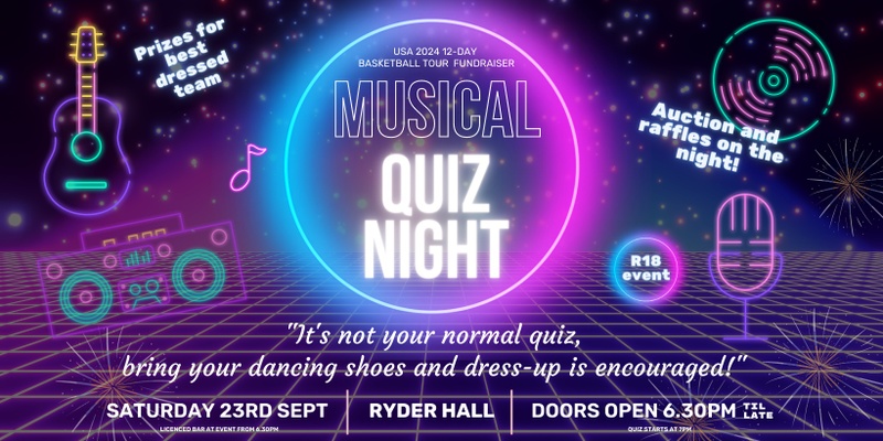 Musical Quiz Night - USA 2024 Tour Fundraiser
