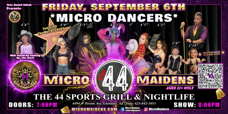 Glendale, AZ - Micro Maidens: Dwarf Dancers @ The 44 Sports Grill! "Must Be This Tall to Ride!"