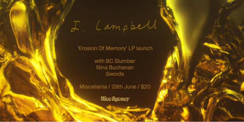 J. Campbell 'Erosion Of Memory' album launch