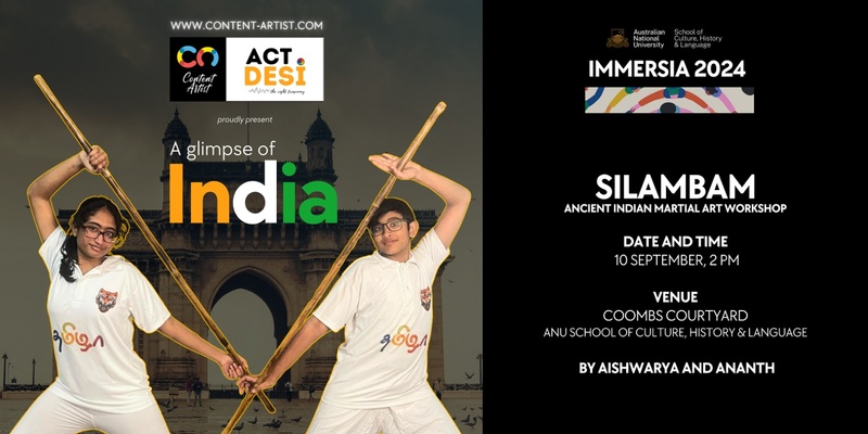 Immersia 2024: A Glimpse of India - Silambam Workshop by ACT Desi