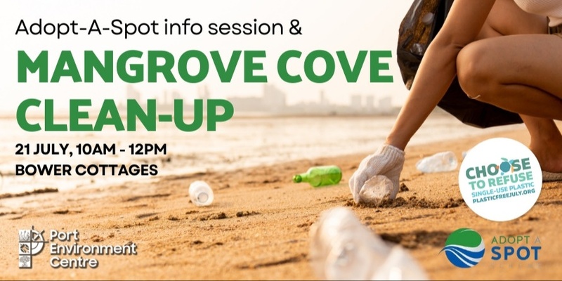 Mangrove Cove Community Clean Up with Adopt a Spot