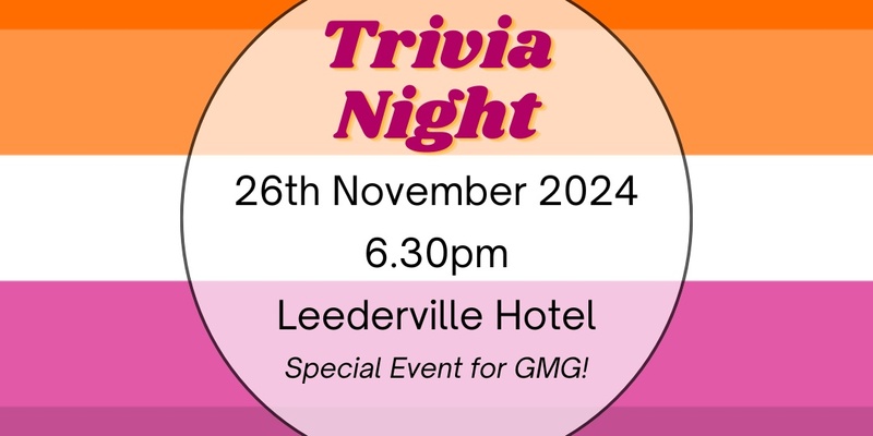 PERTH GMG Sapphic Quiz Night