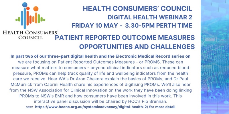 Digital Health and Patient Reported Outcome Measures - Opportunities and Challenges