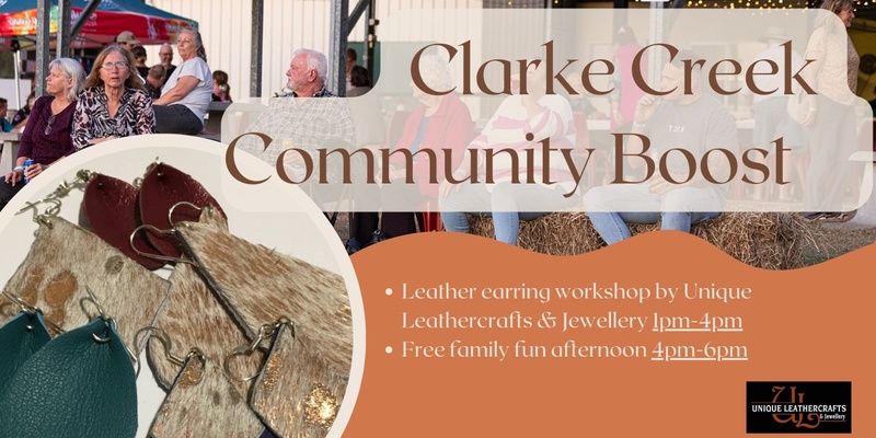 Clarke Creek Community Boost: Leather Earring Making Workshop