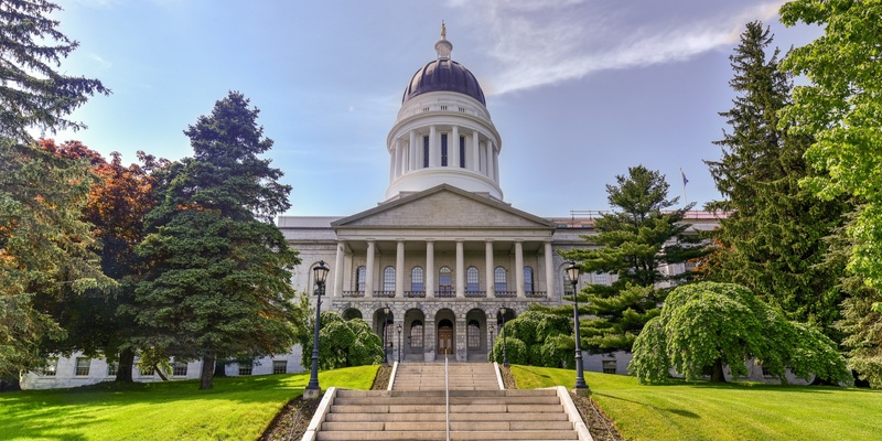 Maine State House, Part Five, Summer Drawing Tour Through New England: The Six State Capitols